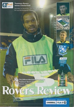 Tranmere Rovers v Chesterfield Match Programme 2012-12-01
